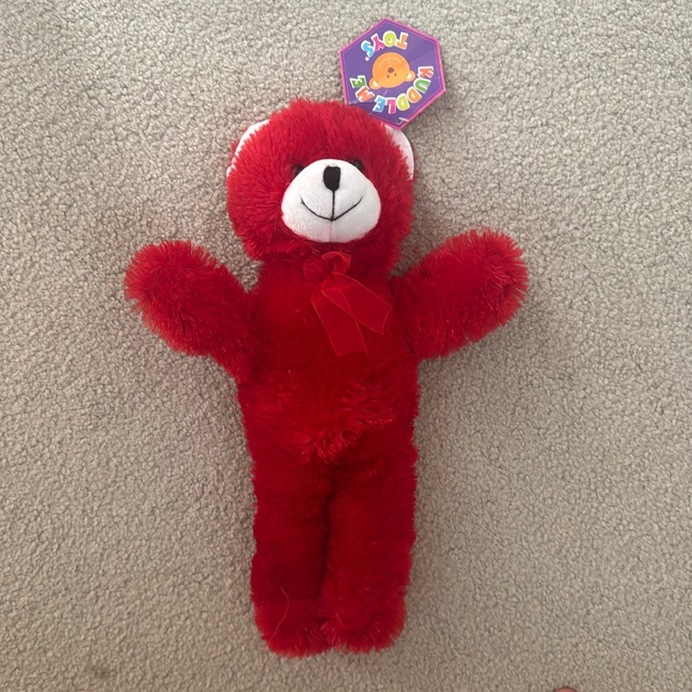 NWT stuffed red teddy bear